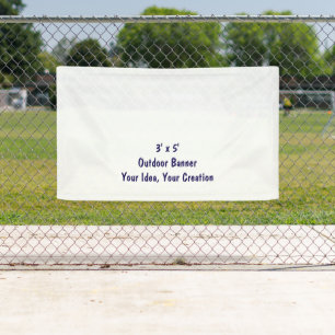 Simple Professional 3' x 5' Outdoor Banner