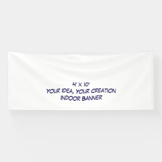 Simple Professional 4' x 10' Indoor Banner