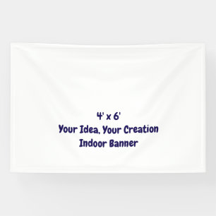 Simple Professional 4' x 6' Indoor Banner