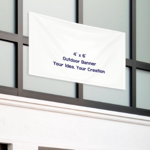 Simple Professional 4' x 6' Outdoor Banner