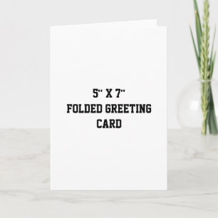 Simple Professional 5" x 7" Folded Greeting Card