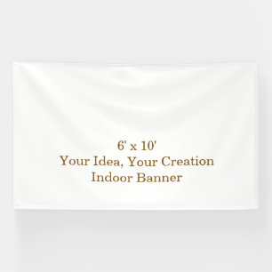 Simple Professional 6' x 10' Indoor Banner