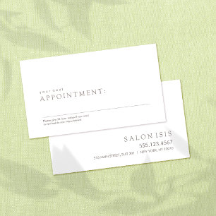 Simple Professional Appointment Reminder Card