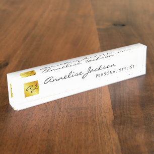 Simple Professional Branding Business Nameplate