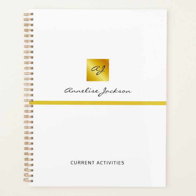 Simple Professional Branding Business Planner (Front)