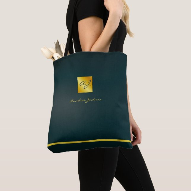 Simple Professional Branding Logo Tote Bag (Close Up)