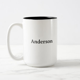 Simple Professional Business 15 oz Two-Tone Coffee Mug
