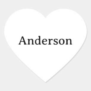 Simple Professional Business 1.5 inch Heart Sticker