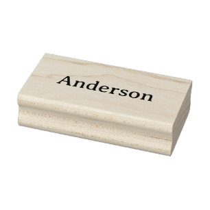 Simple Professional Business 1.5" x 3" Rubber Stamp