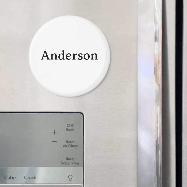 Simple Professional Business 3 Inch Circle Magnet (In Situ (Fridge))