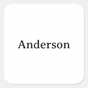 Simple Professional Business 3 inch Square Sticker
