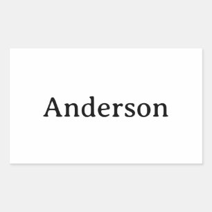 Simple Professional Business 4.5 x 2.7 inch Rectangular Sticker