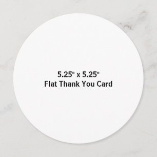 Simple Professional Business 5.25" x 5.25" Flat Thank You Card