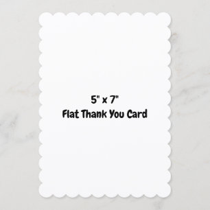 Simple Professional Business 5" x 7" Flat Thank You Card