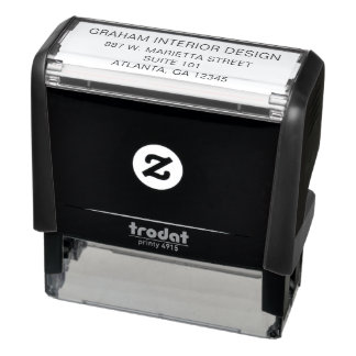 Simple Professional Business Address Self-inking Stamp