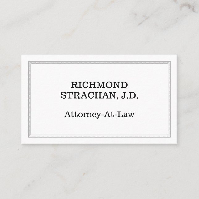 Simple, Professional Business Card (Front)