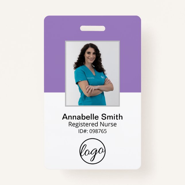 Simple Professional Business ID Badge (Front)