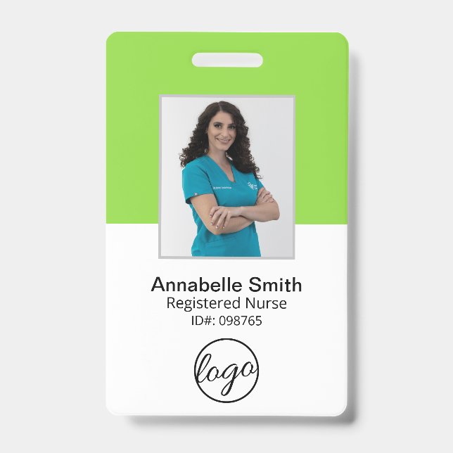 Simple Professional Business ID Badge (Front)