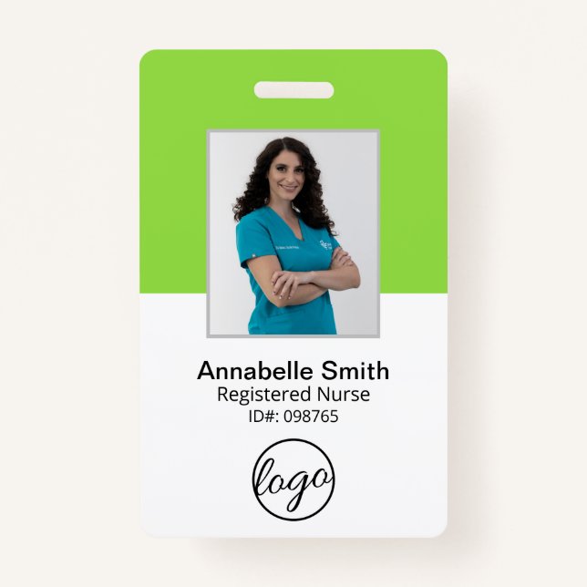 Simple Professional Business ID Badge (Front)