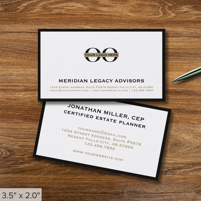 Simple Professional Business Logo Business Card (Creator Uploaded)