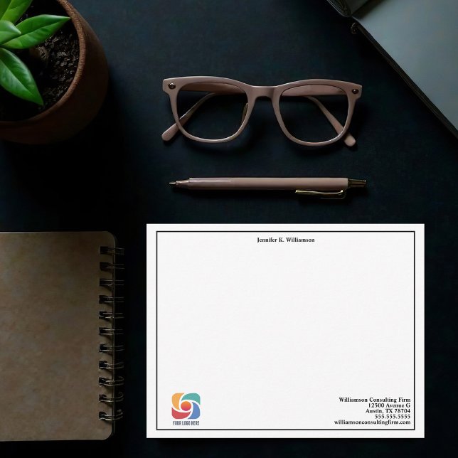 Simple Professional Business Logo Personalised Card (Creator Uploaded)
