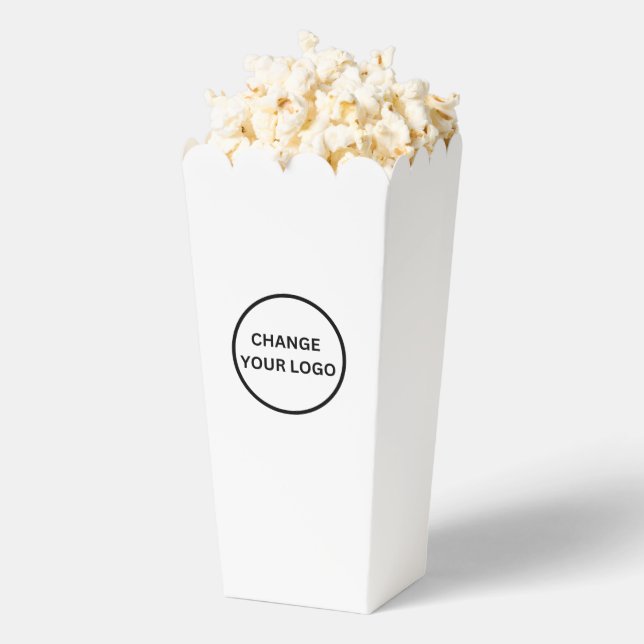 Simple Professional Business Popcorn Favour Box (Popped)