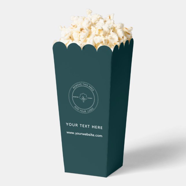 Simple Professional Business Popcorn Favour Box (Popped)