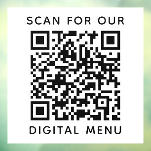 Simple Professional Business QR Code Digital Menu 