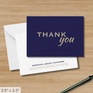 Simple Professional Business Thank You Card