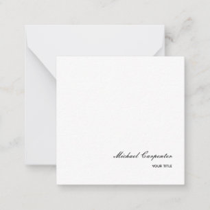 Simple Professional Calligraphy Card