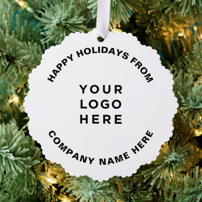 Simple Professional Christmas Tree Business Logo Decoration Card (Insitu (Tree))