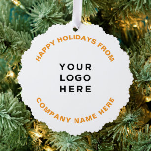Simple Professional Christmas Tree Business Logo Decoration Card
