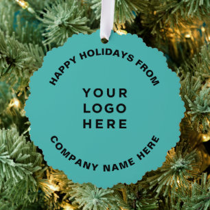 Simple Professional Christmas Tree Business Logo Decoration Card