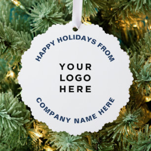 Simple Professional Christmas Tree Business Logo Tree Decoration Card