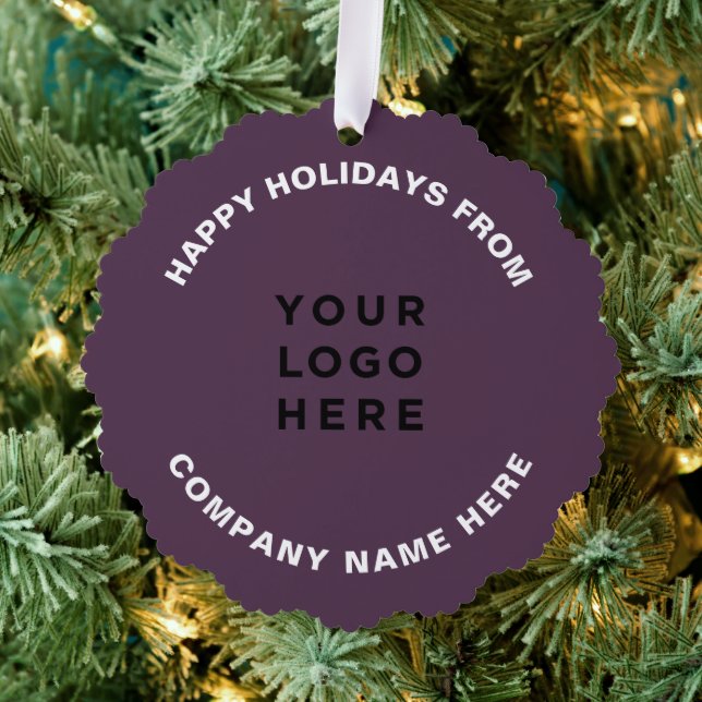 Simple Professional Christmas Tree Business Logo Tree Decoration Card (Insitu (Tree))