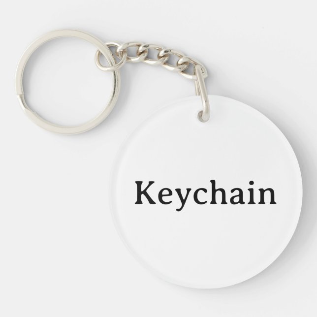 Simple Professional Circle (double-sided) 2" Key Ring (Front)
