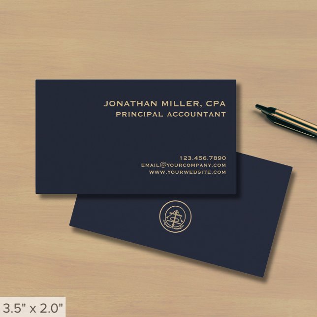 Simple Professional Classic Logo Business Card (Creator Uploaded)