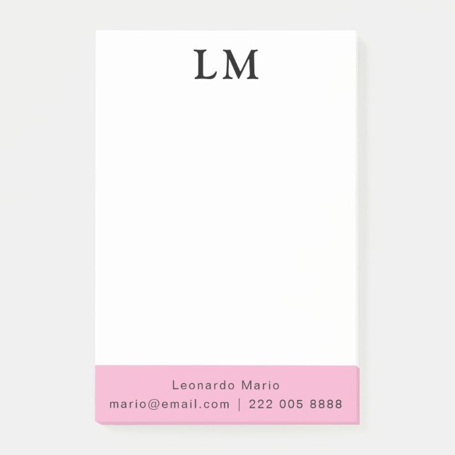 Simple Professional Clean Post-it Notes (Front)