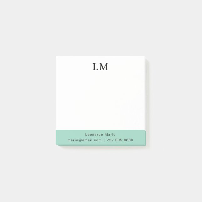 Simple Professional Clean Post-it Notes (Front)