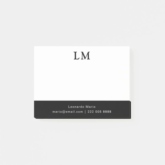 Simple Professional Clean Post-it Notes (Front)