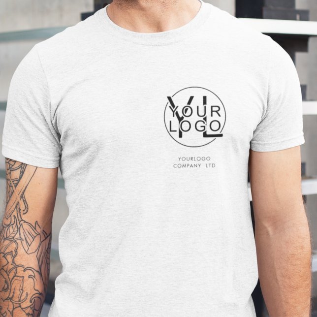 Simple Professional Company Business Logo Employee T-Shirt (Creator Uploaded)