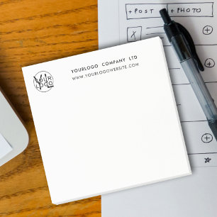 Simple Professional Company Business Logo Minimal Post-it Notes