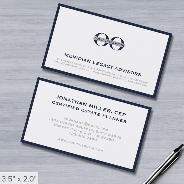 Simple Professional Company Logo Business Card (Creator Uploaded)