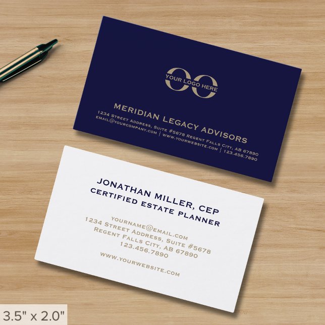 Simple Professional Custom Logo Business Card (Creator Uploaded)