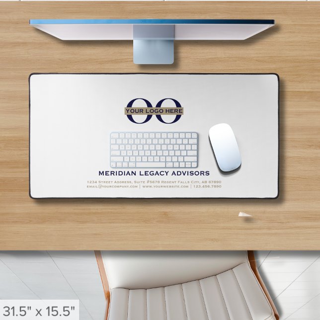 Simple Professional Custom Logo  Desk Mat (Creator Uploaded)