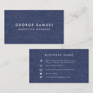 Simple Professional Elegant Employ Name Job Title Business Card