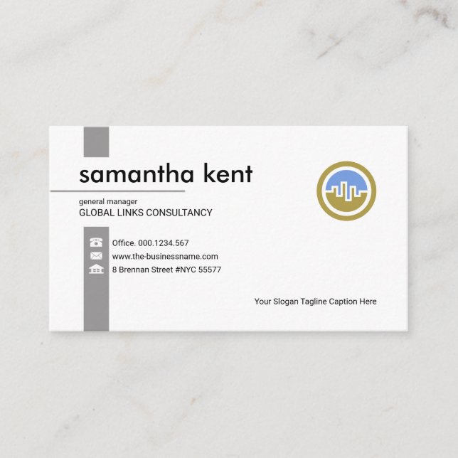 Simple Professional Exquisite CEO Founder Business Card (Front)