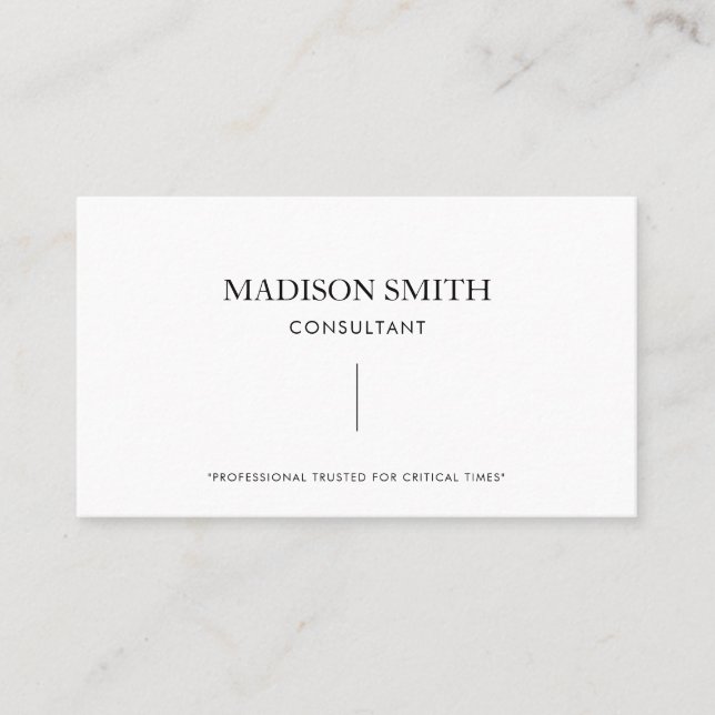 Simple Professional Feminine Sweet Pink Business Business Card (Front)