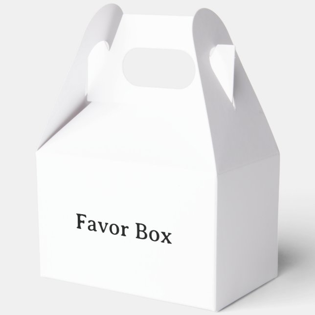 Simple Professional Large Gable 5" x 3" x 6.5" Favour Box (Front)