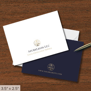 Simple Professional Lawyer Attorney Card